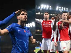เชลซีเสมออาร์เซนอล 1-1 แบ่งแต้มในเกมสูสี