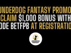 โปรโมชั่น Underdog Fantasy โบนัสสูงสุด $1,000 วันนี้!