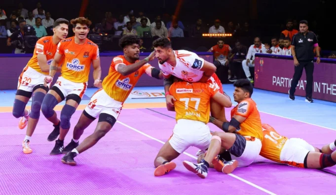 PKL ฤดูกาลที่ 11: Puneri Paltan นำ, Telugu Titans จี้ติด
