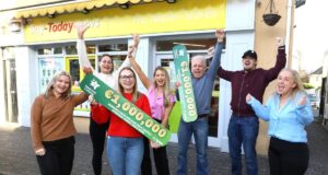 ร้านขายสลากในดับลินขายรางวัลใหญ่ EuroMillions 1 ล้านยูโร