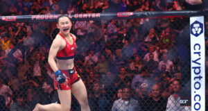 หยาน เสี่ยวหนาน คว้าชัย UFC มาเก๊า เรียกร้องชิงแชมป์