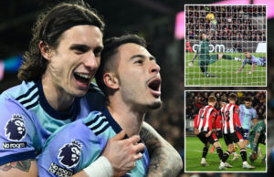 อาร์เซนอลโชว์ฟอร์มเฉียบ คว้าชัยเบรนท์ฟอร์ด 3-1