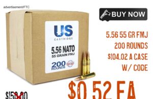 กระสุน US Cartridge 5.56 FMJ 200 นัด เพียง $104.02