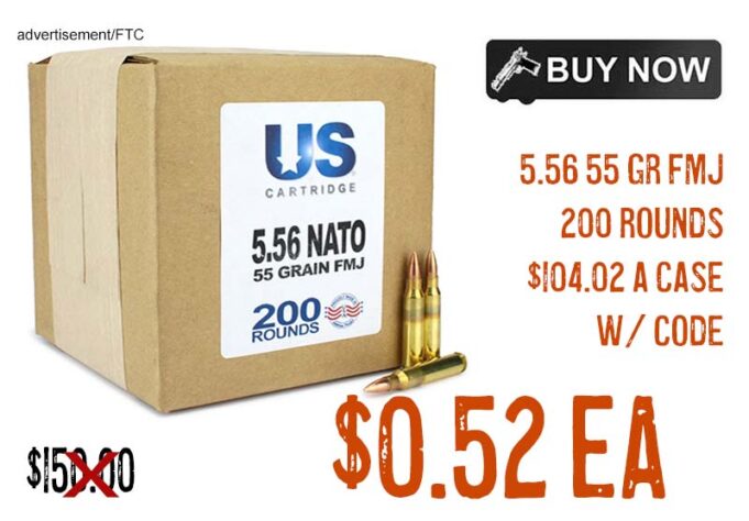 กระสุน US Cartridge 5.56 FMJ 200 นัด เพียง $104.02