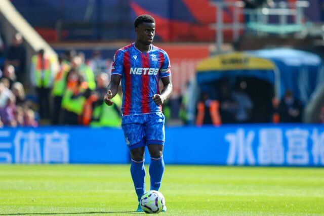 London, England, September 14th 2024: Marc Guehi (6 Crystal Palace) during the Premier League game between Crystal Palac
