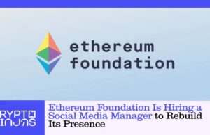 มูลนิธิ Ethereum รับสมัครผู้จัดการโซเชียลมีเดีย