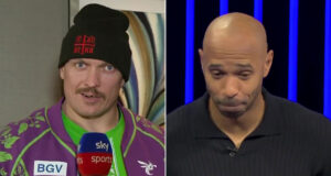 ปฏิกิริยาฮาๆ ของ Thierry Henry เมื่อ Usyk แหย่กลางรายการ