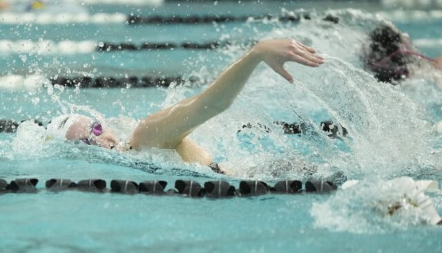 Class B girls state swimming championship