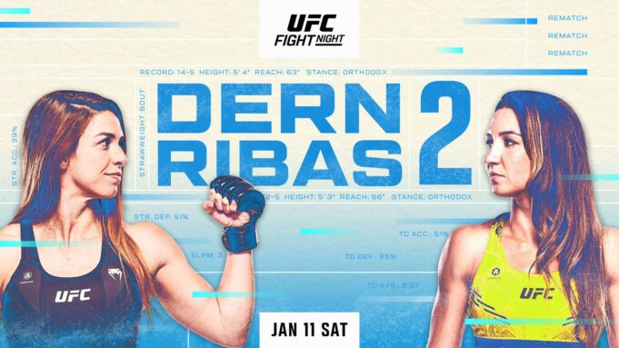 UFC Vegas 101: เดิร์นปะทะริบาส รีแมตช์ 11 ม.ค. 2025