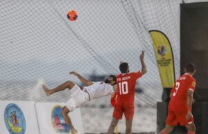 อิหร่านถล่มบาห์เรน 11-0 ลิ่วตัดเชือกบีชซอคเกอร์