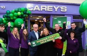 ร้าน Carey’s ใน Mayo ขายลอตเตอรี่แจ็กพอต €5.4 ล้าน