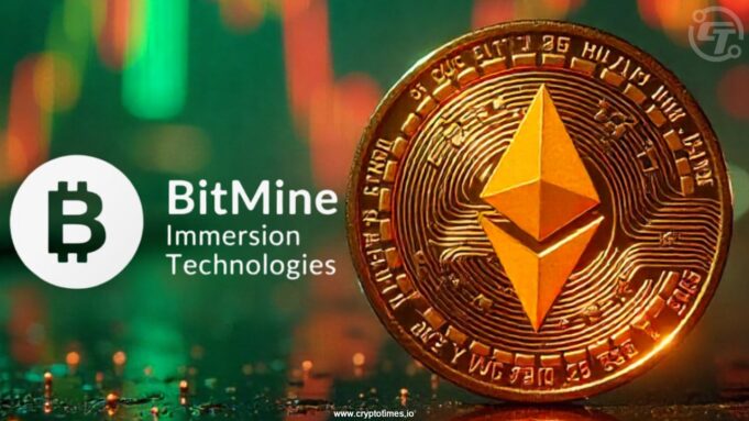 BitMine ครองแชมป์ถือครอง Ethereum สูงสุดในโลก
