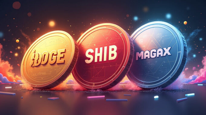 3 มีมคอยน์เด่น: DOGE, SHIB และ MAGAX แห่งอนาคต