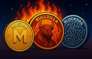 3 เหรียญพรีเซลล์เด่นปี 2025: MAGAX, BullZilla, BlockDAG