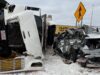 อุบัติเหตุรถบรรทุกพลิกคว่ำบน I-93 ในวูเบิร์น