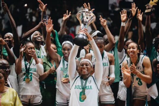 D’Tigress ไนจีเรีย ติดท็อป 10 บาสหญิงโลก FIBA