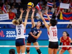 ทีมชาติไทยพบจีนในรอบ 8 ทีมสุดท้ายวอลเลย์บอลชาย เอเชียนเกมส์ 2026