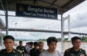 ลาวส่งกลับ 39 แอดมินเว็บพนันชาวไทย จากเวียงจันทน์ พบ 2 คนมีหมายจับอั้งยี่ซ่องโจร